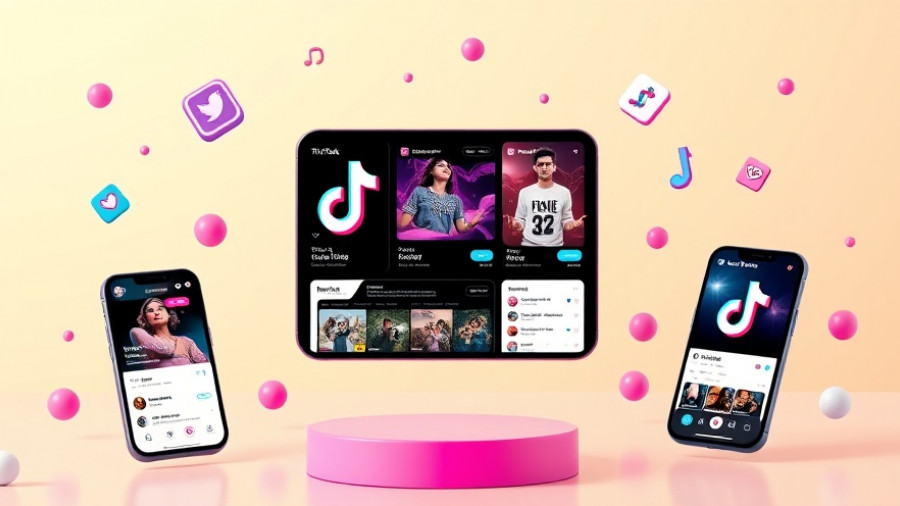 Vibrant TikTok marketing strategy 2025 concept with aesthetic visuals.