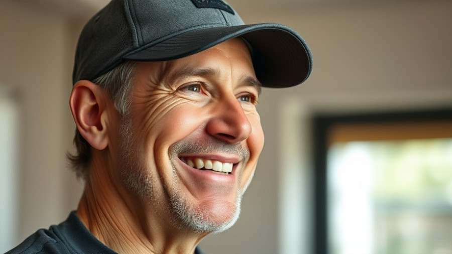 Man in cap discusses Meta AI conversations targeting ads.