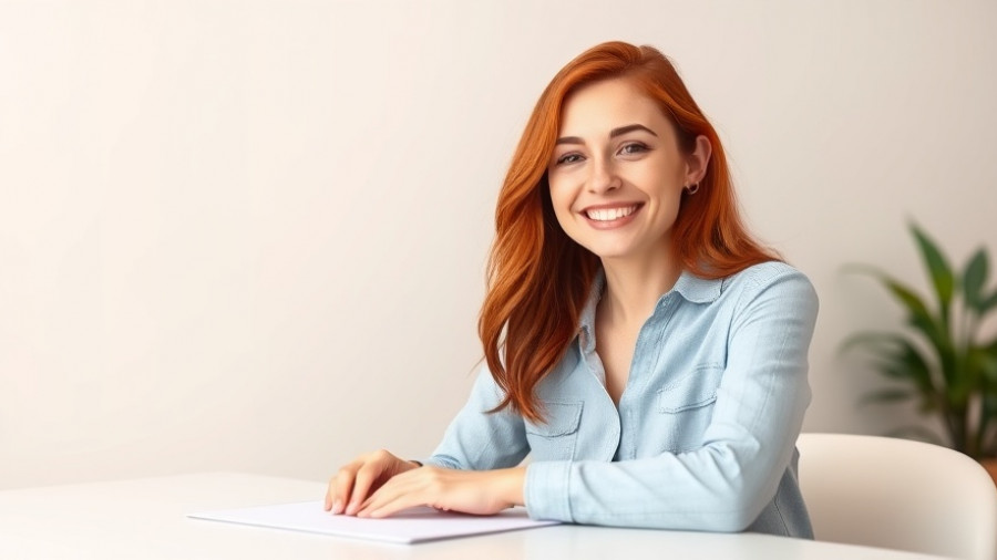 Smiling young woman at desk discussing AI scaling limitations.