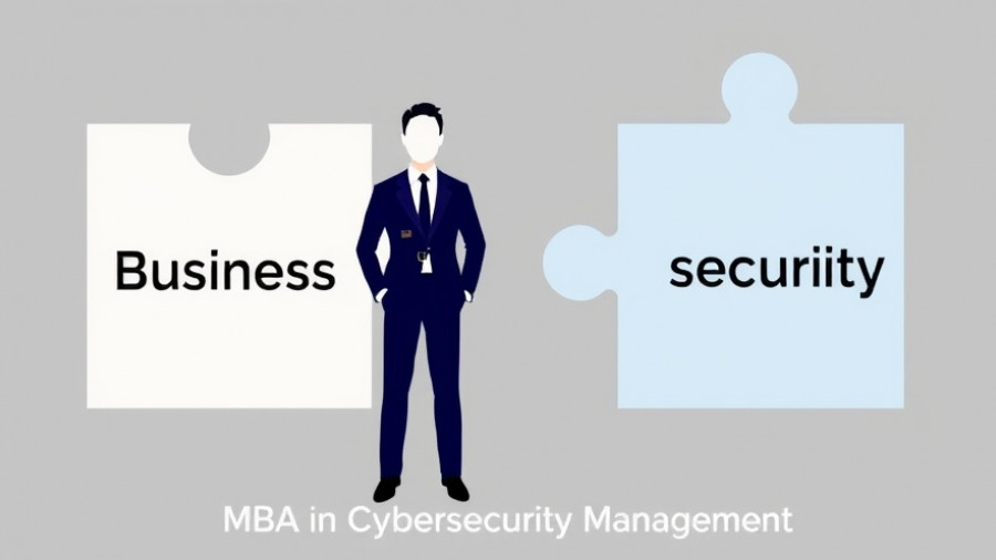Illustration representing MBA in Cybersecurity Management integration.