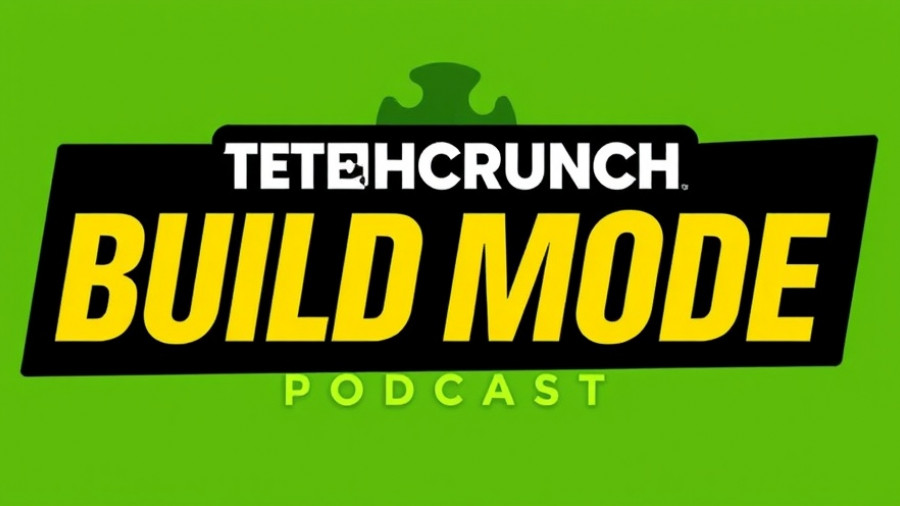 TechCrunch Build Mode podcast logo on green background.