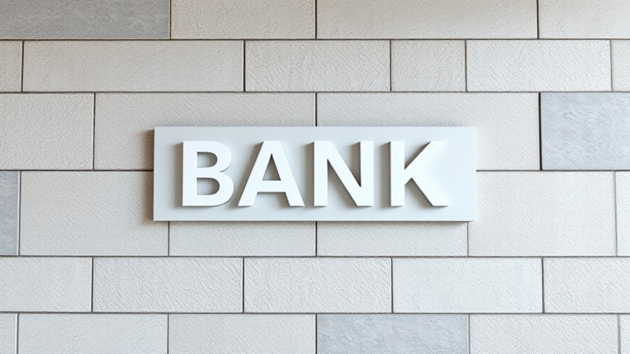 Bank sign on stone wall representing best business CD rates.