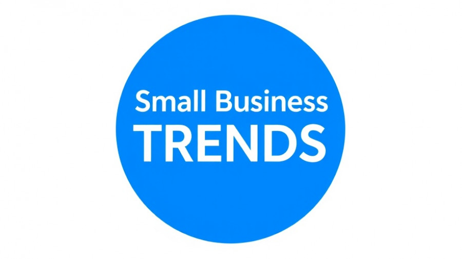 Logo of Small Business Trends in blue with circular design