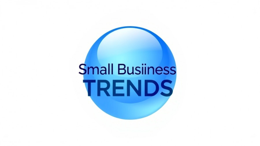 Modern 'Small Business TRENDS' logo in blue gradient