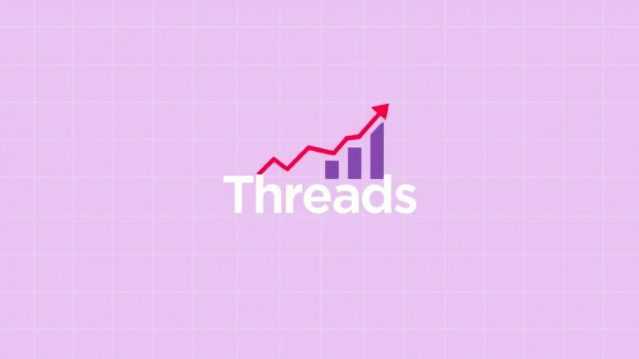 Threads Stats graphic with line chart and bar graph icons on a grid.