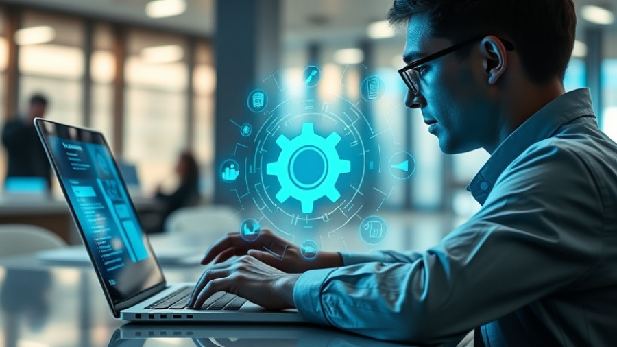 Artificial intelligence interaction on laptop, futuristic digital scene.