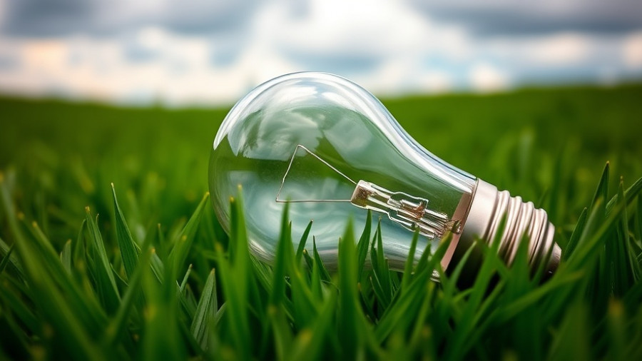 Light bulb on green grass reflecting sky - Creative YouTube Shorts Ideas.