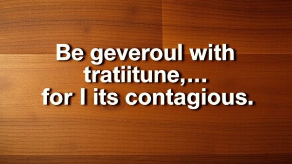 Inspirational Thanksgiving message for businesses on wood.