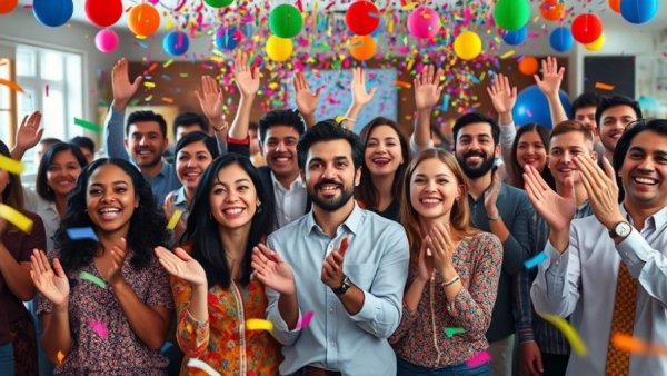 Inman Connect 30 Years Celebration with festive confetti.