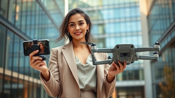 Real estate influencers using tools at open house event.