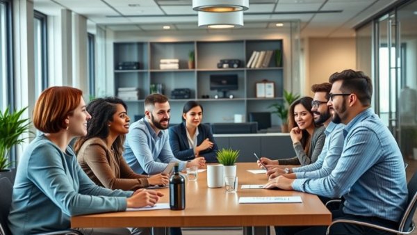 Diverse team collaboration in a modern office for best practices in recruiting.