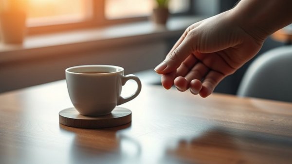 Cozy coffee cup held by a hand; Creation Mode vs. Consumption Mode.