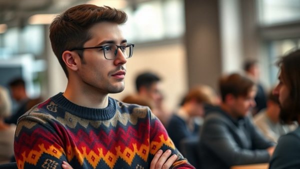 Business discussion at tech conference, highlighting fintech growth.