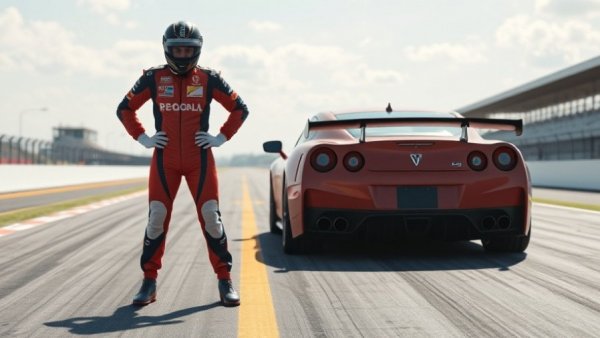 Can I beat an F1 driver challenge with sports car on racetrack.