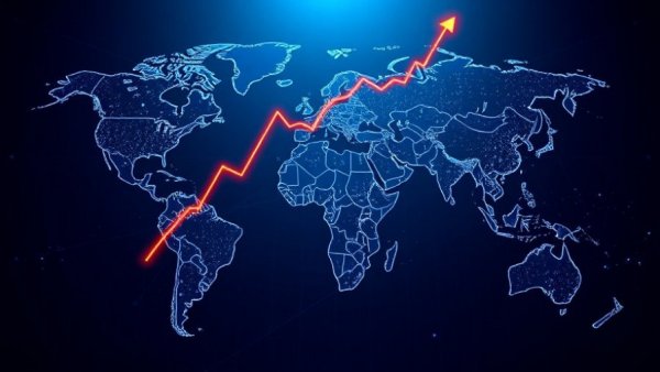 Tariff truce impact boosts market growth on digital map.