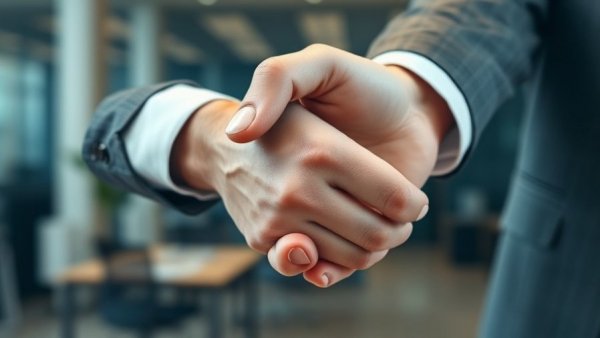 Handshake symbolizing business practices that communicate reliability.
