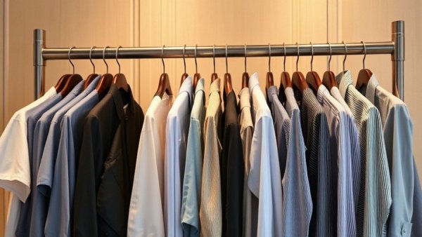 Clothing rack showcasing alternative fashion options