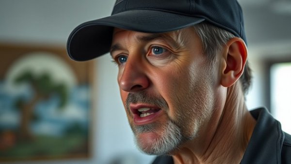 Man using Meta Creative Testing Tool in a focused indoor setting.