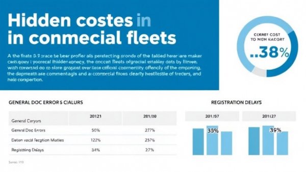 Chart on hidden costs of title errors in commercial fleets, 22% of unexpected costs.