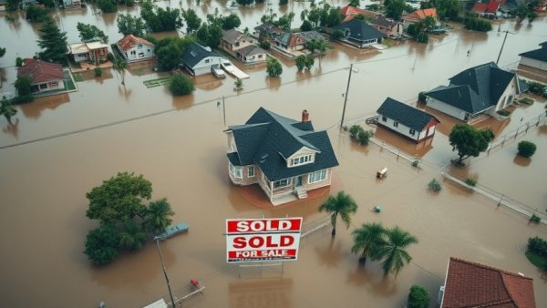 Zillow removes climate data from listings in flooded neighborhood.