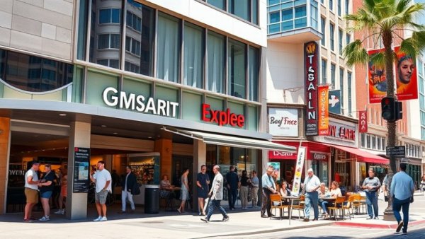 Modern retail storefronts on a sunny city street, ideal for top franchises to invest.