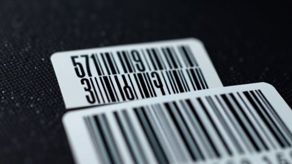 Barcode labels showing clear numbers generated with a free barcode generator for small businesses.