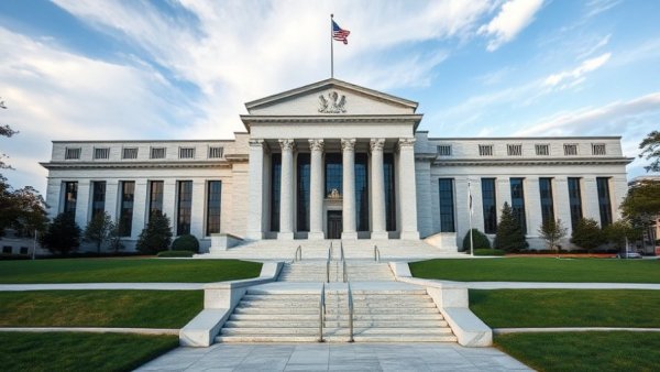 New Fed Chairman Low-Rate Policy Investors building front view.