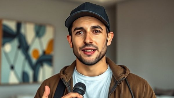 Man discussing Meta turned off my ad, casual setting.