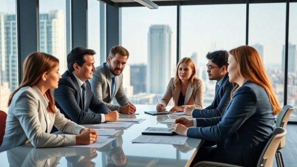 Business team discussing Customer Experience Management Platform.