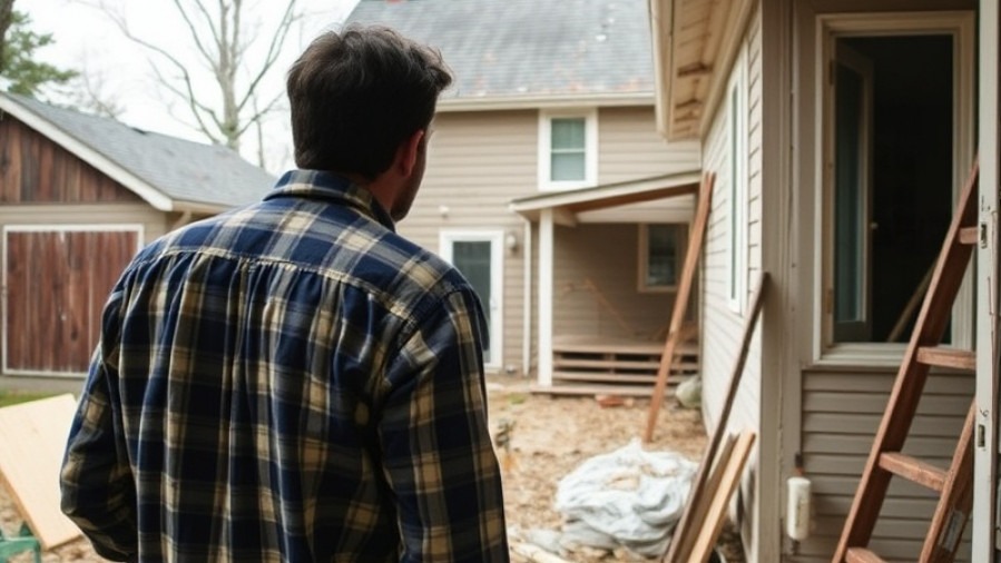 Inspecting an investor's property during rehab for renovations.