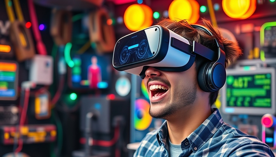 Influencer Marketing Strategies for Electronics: Young man using VR headset.