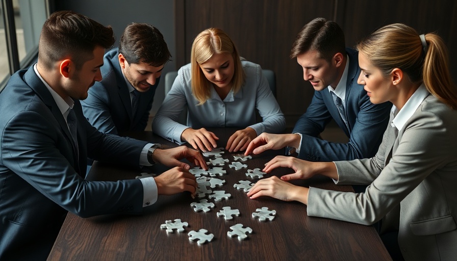 Business team collaboration assembling puzzle pieces for best PEO companies.