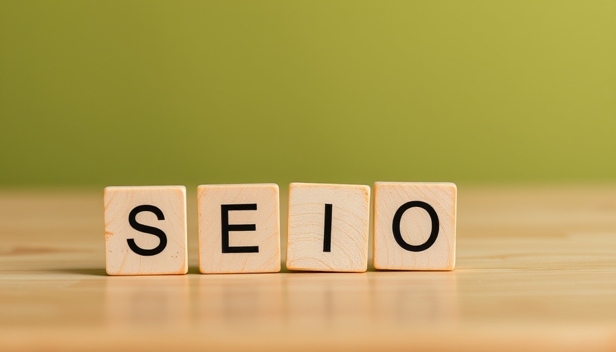 Scrabble tiles spelling SEO on wood surface, AI revolutionizing PR and SEO