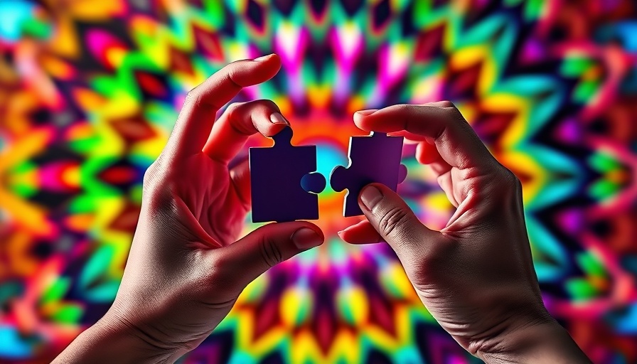 Vibrant abstract puzzle pieces illustrating AI's role in data industry consolidation.
