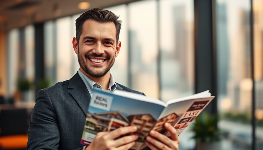 Professional discussing strategies in real estate, warm orange tint.
