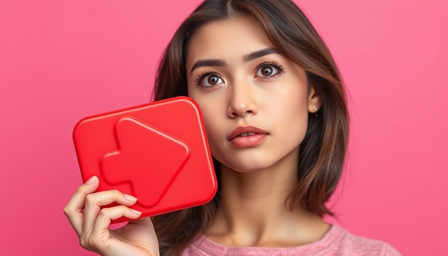 Young woman holding a large like icon against a pink background, representing Instagram statistics 2025.