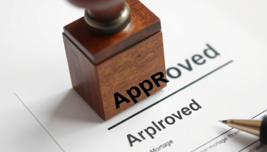 Approved stamp on mortgage application for short-term rental mortgages.