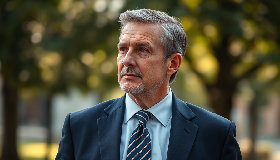 Thoughtful man outdoors in suit; IPO impact on mortgage rates.