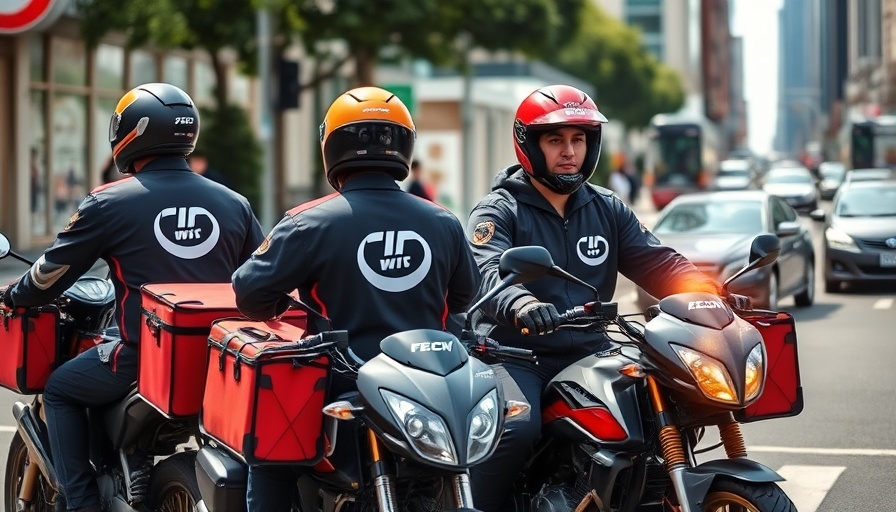 Chowdeck branded delivery riders ready to hit the road, showcasing investment in food delivery.