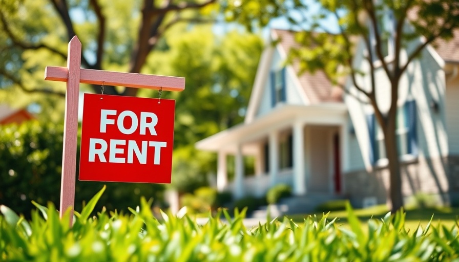 For rent sign indicating struggle with vacancies in suburban area.