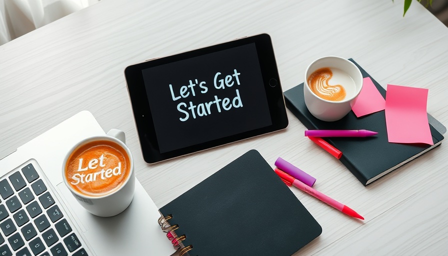Start Now, Perfect Later workspace with 'Let's Get Started' tablet.