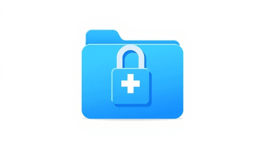 HIPAA-compliant cloud storage providers, secure folder illustration.