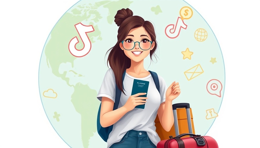Earn from TikTok travel videos with Booking.com, young woman holding passport.