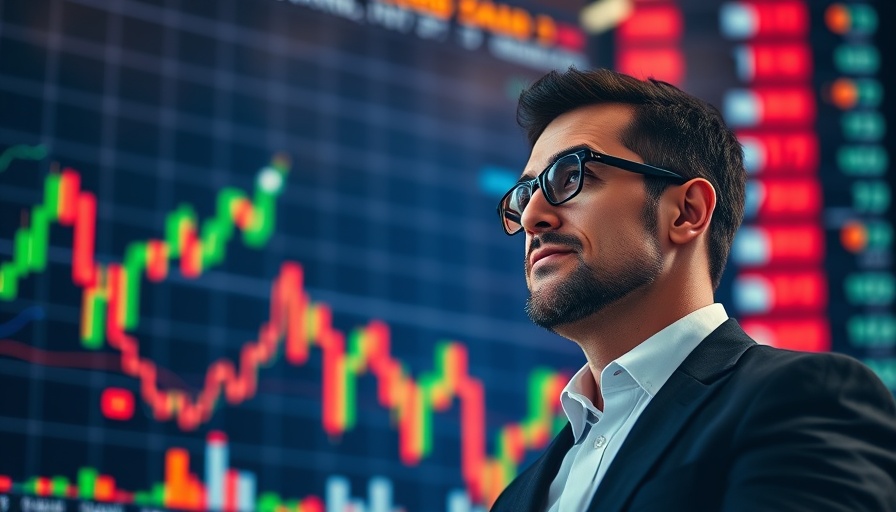 Businessman analyzing trends, financial graphs, Investors Driving Housing Market Changes.