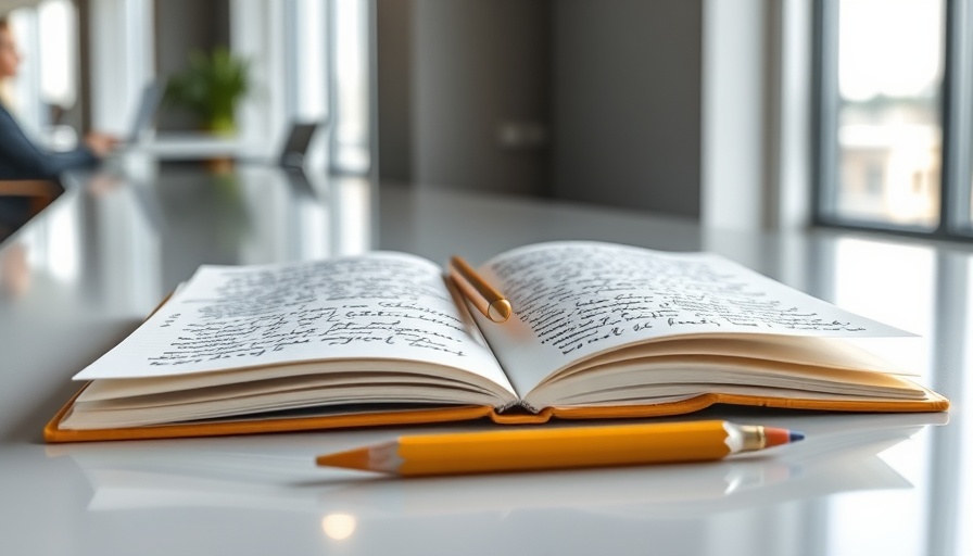 Open notebooks with notes and pencil, building resilience in business.