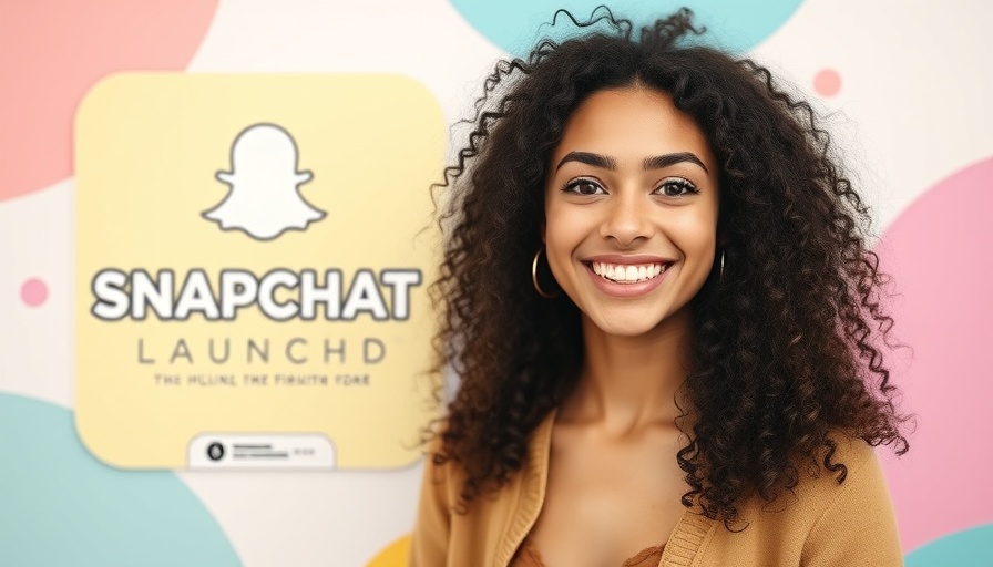 Snapchat Imagine AI Lens launch banner with smiling woman.