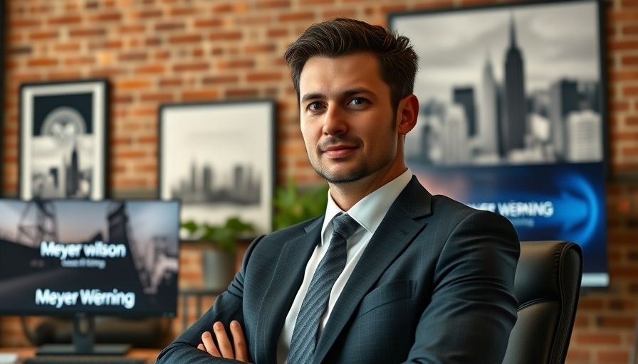 Business professional in office representing Meyer Wilson Werning.