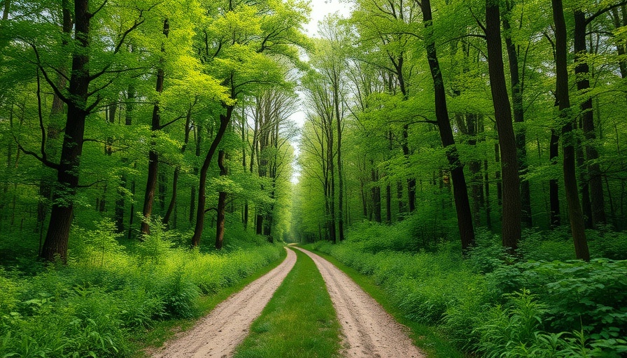 Forest with diverging paths symbolizing lower MRR and ARR.