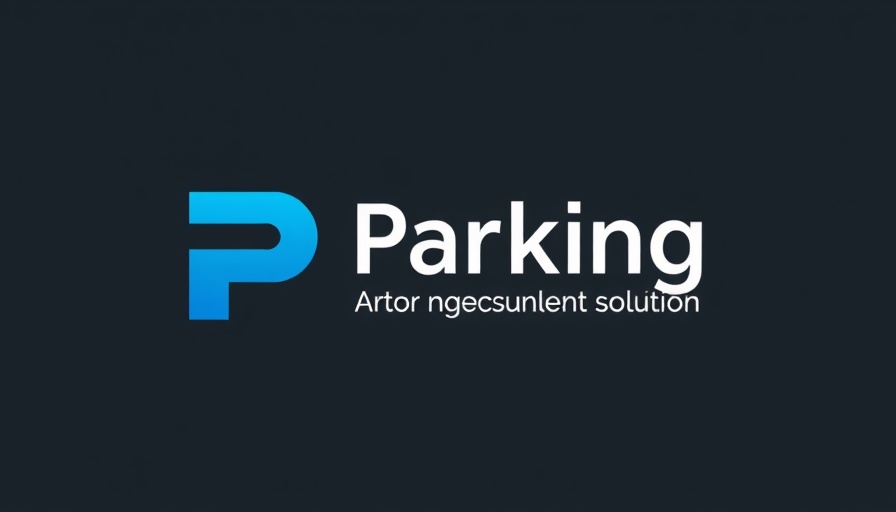 Efficient Parking Management Solutions logo with abstract design.