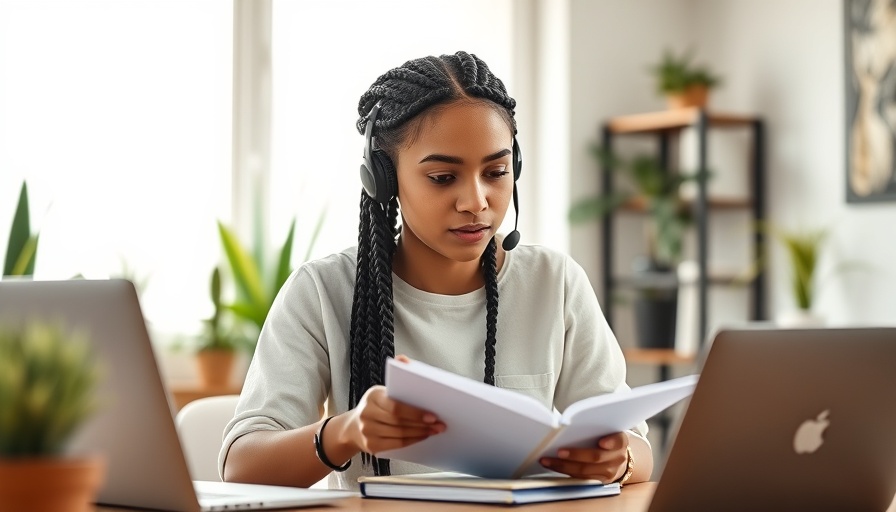 Young woman in learning and development training, taking notes.